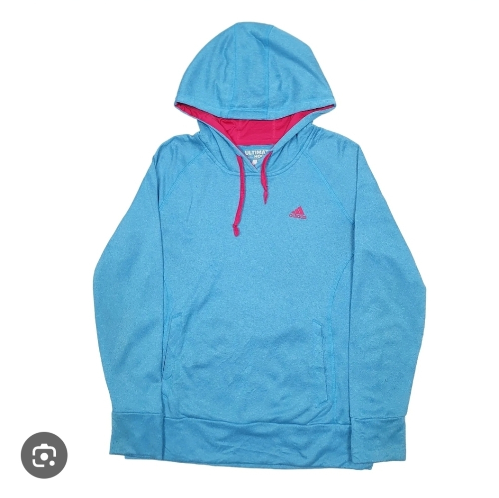 Women's medium Heather blue Adidas hoodie
